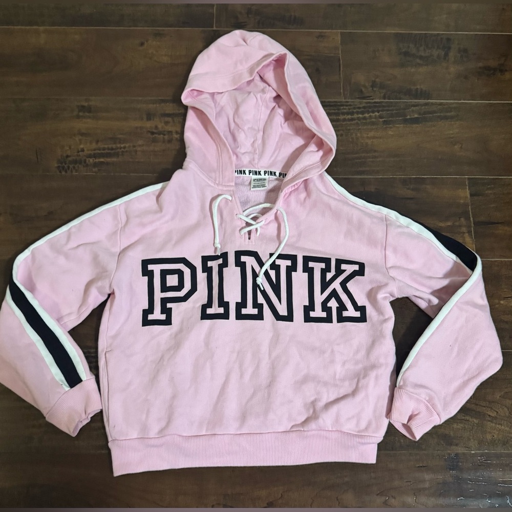 Women’s Victoria Secret Pink Crop Hoodie Small